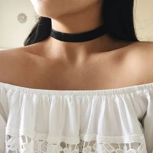 Velvet Choker Necklace 3/4 in Wide Adjustable